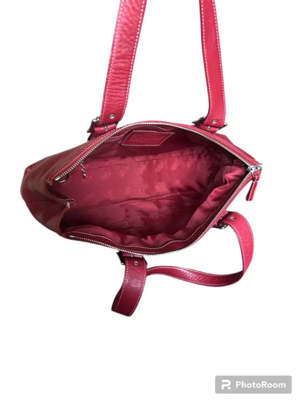 Coach Vintage Red 9554 Leather Shoulder Bag